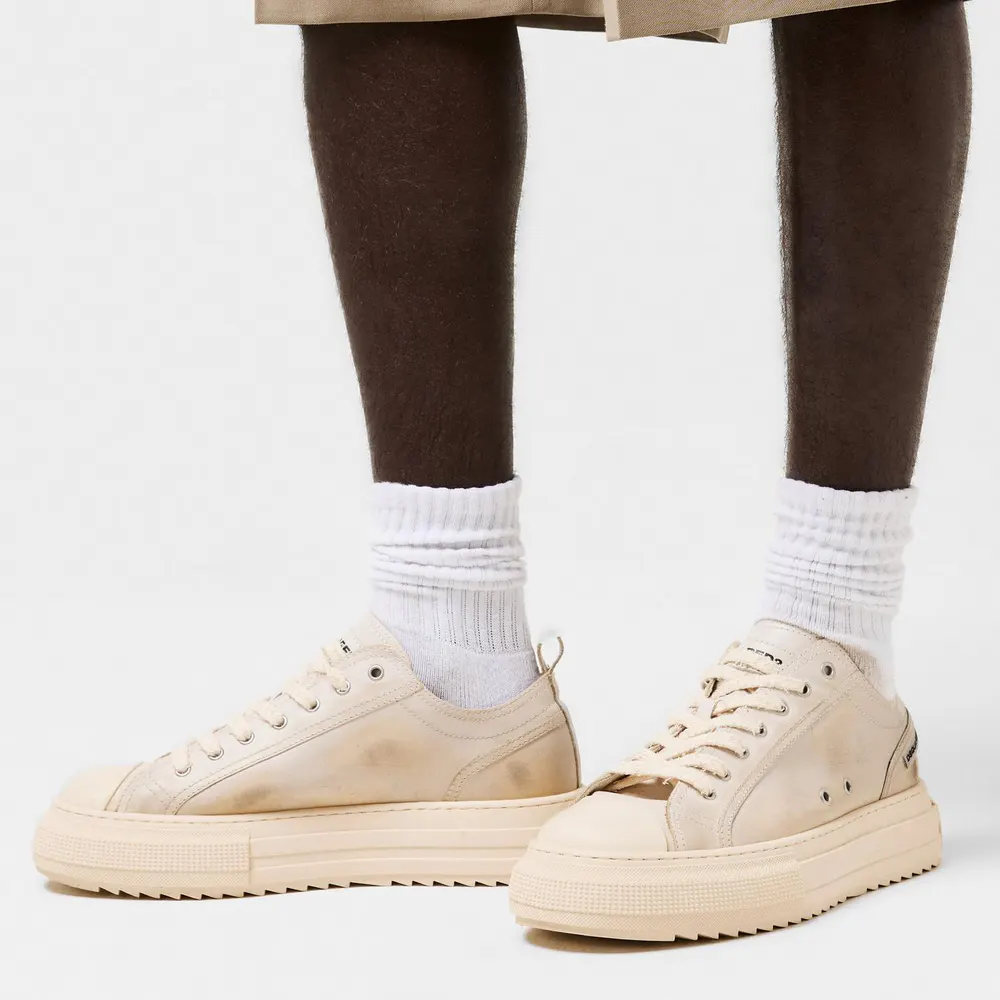 DSquared2 Men's DSQ Leather Berlin Low-Top Trainers detail 3