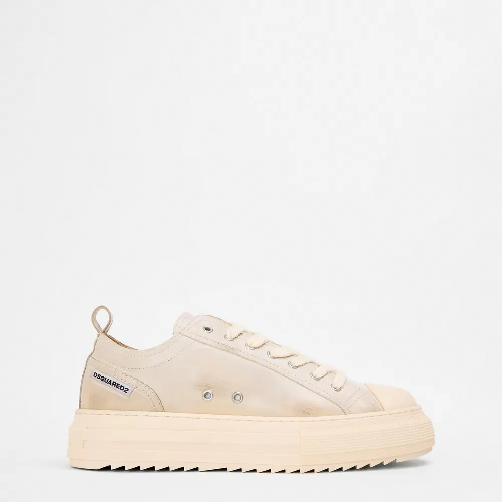 DSquared2 Men's DSQ Leather Berlin Low-Top Trainers