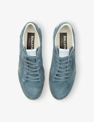 GOLDEN GOOSE Ball Star Exclusive Suede Low-Top Trainers - EUR 40 / 6 UK MEN in BLUE OTHER, additional product view 2