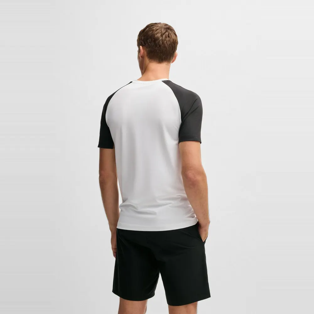 Boss Mens BOSS GREEN Performance Pique Short Sleeve Tennis T-Shirt detail 3