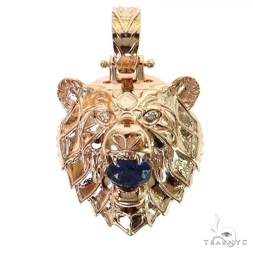 RINA - For Him DISCORD MAX 14K Gold Grizzly Bear Pendant 68746 in Rose Gold – Pendant