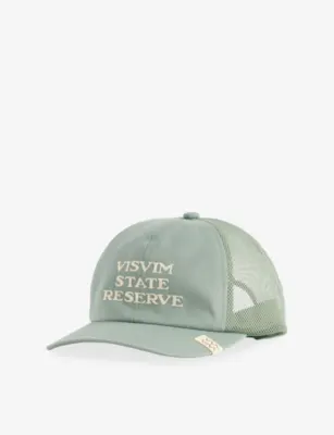 VISVIM Goodyear Cotton Baseball Cap - Lt.green in BLACK, additional product view 2