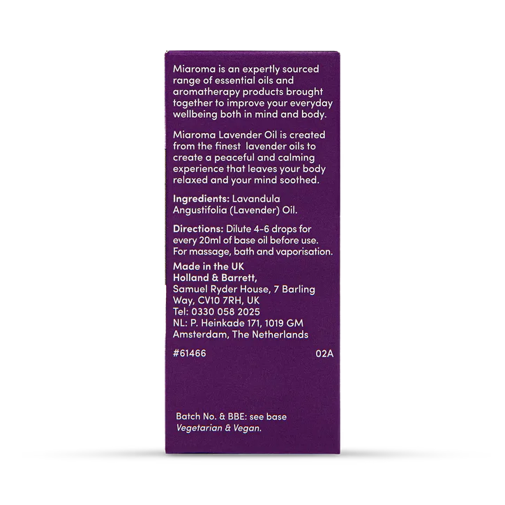 Miaroma Lavender Pure Essential Oil 10ml detail 2