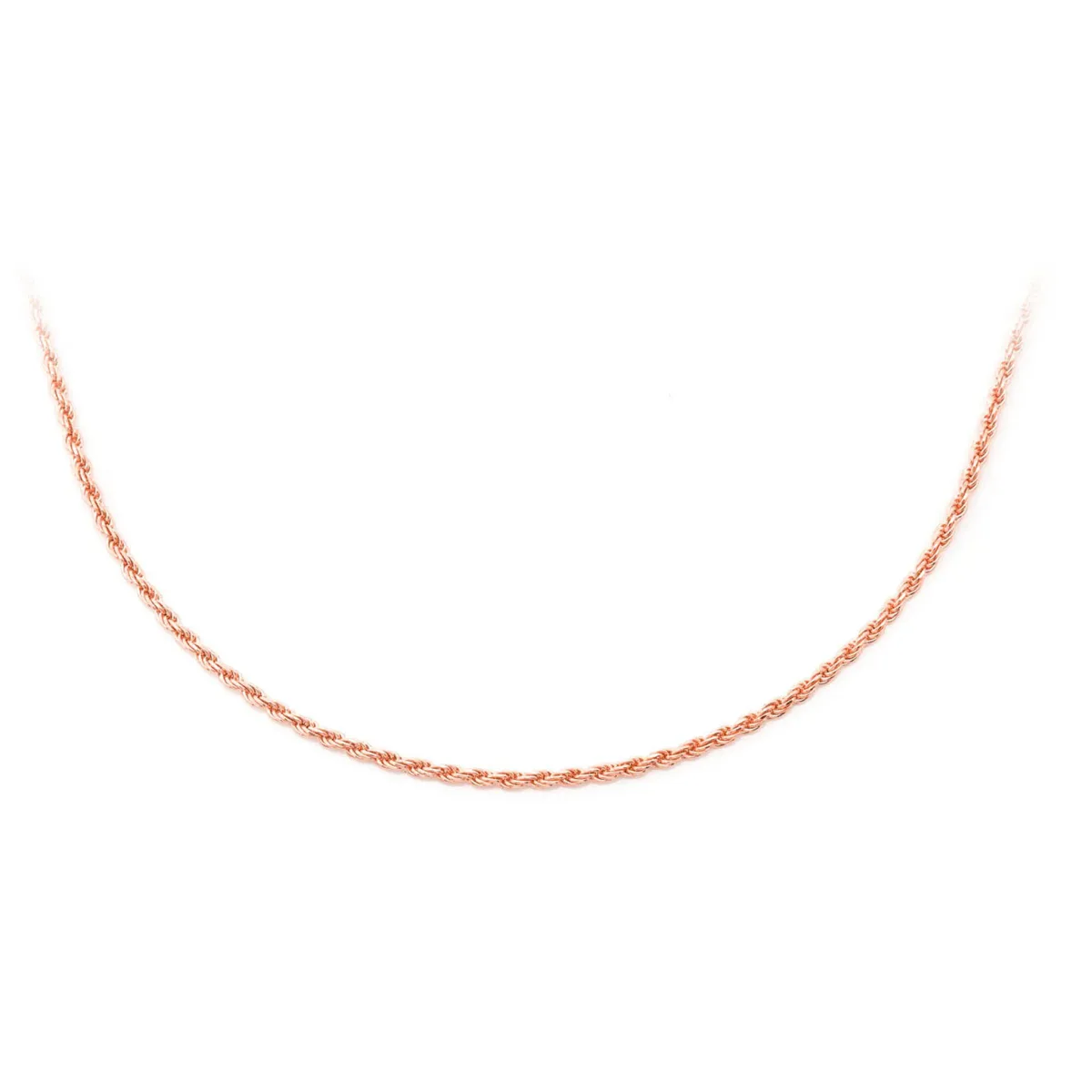 For Him Rope Gold Chain in 1mm / Rose Gold / 16" – Chain