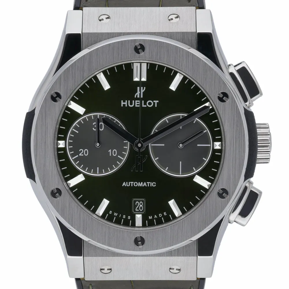 Hublot Classic Fusion 521.NX.8970.LR — 2020 — Excellent in Green Baton – Pre-owned watches