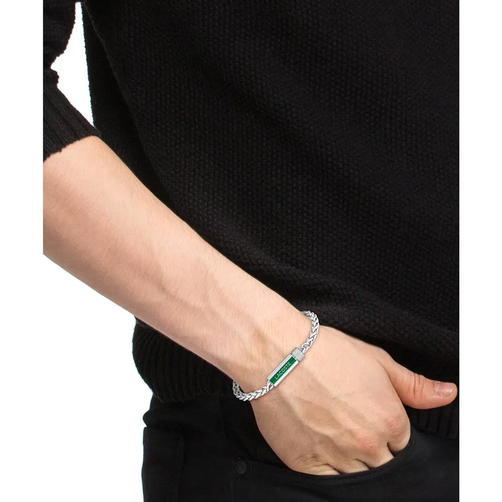 Lacoste Mens Spelt Stainless Steel Bracelet detail 3