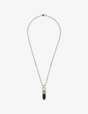CLOCKS AND COLOURS Kalos Stainless-Steel and Black Onyx Pendant Necklace