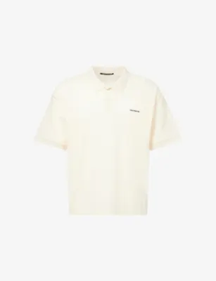 COLE BUXTON Semi-Sheer Embroidered-Logo Cotton-And-Silk Polo Shirt