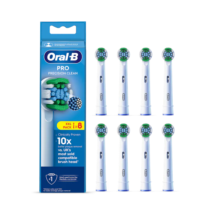 ORAL-B Pro Precision Clean Electric Toothbrush Heads, 8 Counts