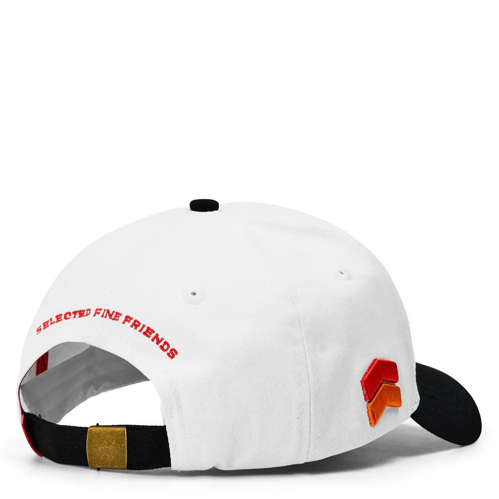 Homies Marbella HOMIES RACING CAP VINTAGE WHITE ORANGE in White/Black, additional product view 2
