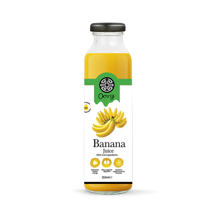 OORG Natural Banana Fruit Juice 250ml x 6, additional product view 2
