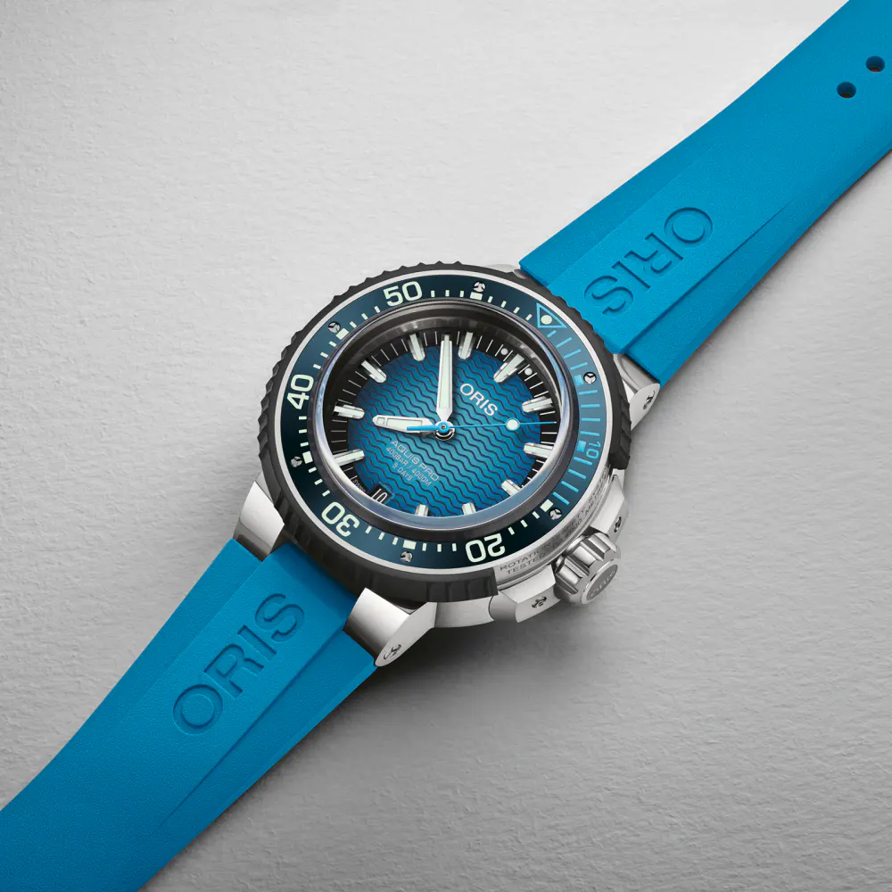 Oris Aquis Pro 4000m 49.5mm Mens Watch Blue in Blue, additional product view 3