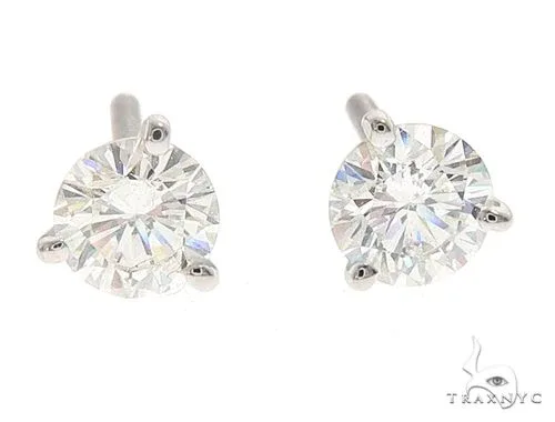 RINA - For Him FACTORY 0.70 Ctw Round-Cut Natural Diamond Studs (Lab) 64968 in Rose Gold – Earrings