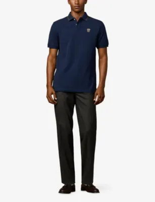HACKETT Heritage Badge Classic-Fit Cotton-Piqué Polo Shirt detail 2