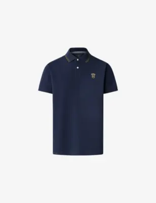 HACKETT Heritage Badge Classic-Fit Cotton-Piqué Polo Shirt