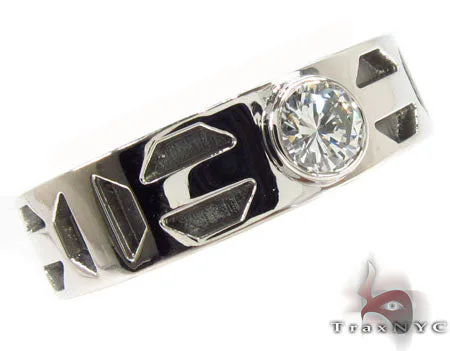 RINA - ERIC NVU STYLE Bezel Diamond Platinum Ring 32218 in Rose Gold / 7 – Ring