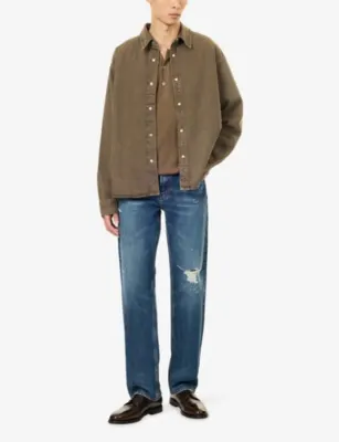 FRAME Relaxed-Fit Denim Overshirt detail 2