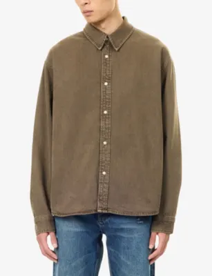 FRAME Relaxed-Fit Denim Overshirt detail 3