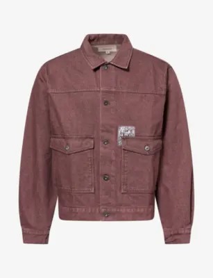 HERESY Heretic Brand-Patch Denim Jacket