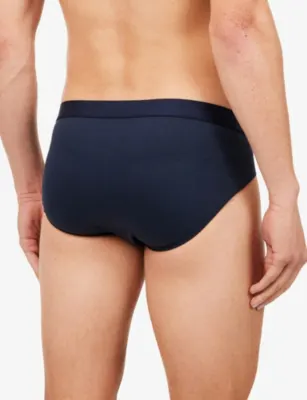 FALKE Daily Comfort Pack of Two Stretch-Cotton Briefs detail 3
