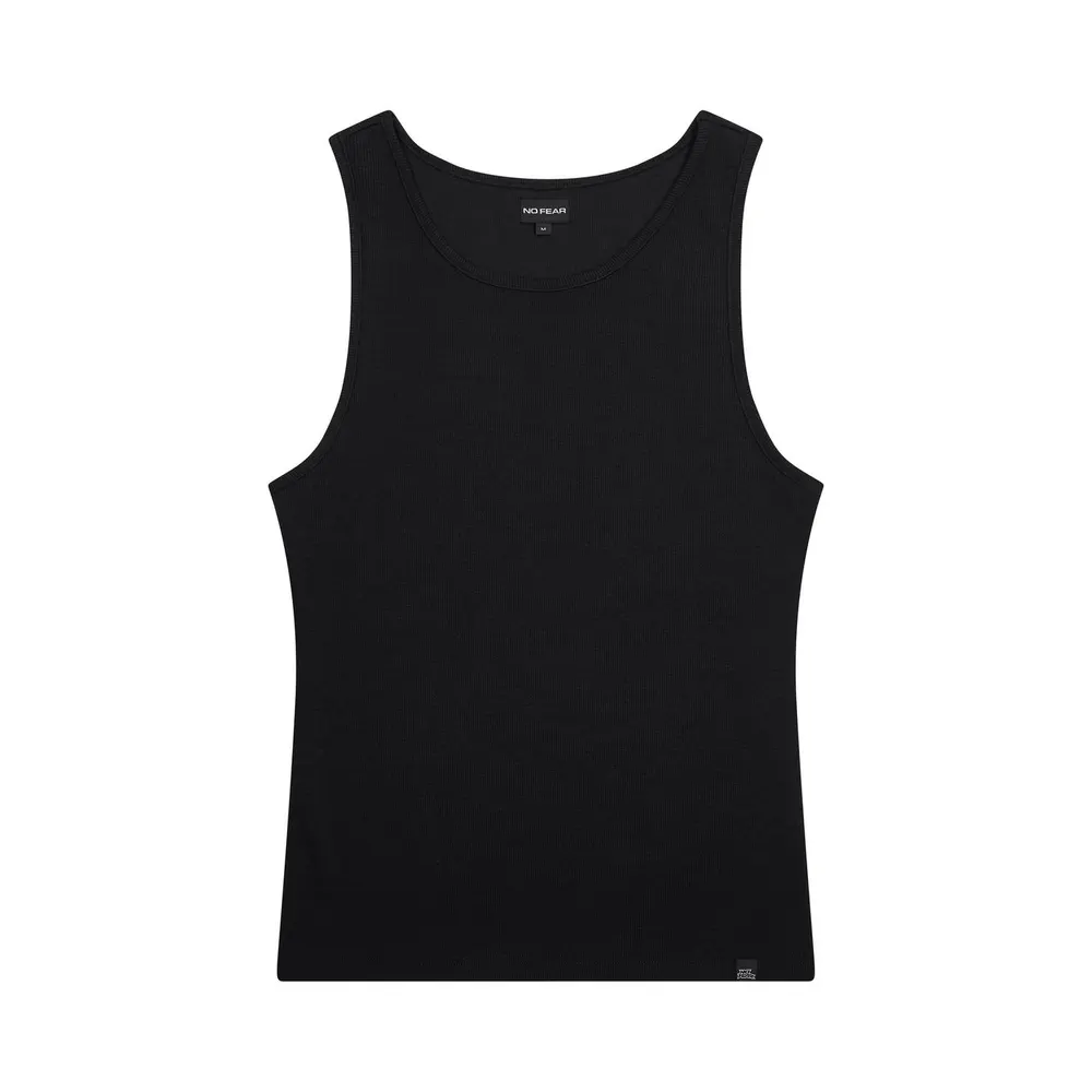 No Fear Mens Ribbed Vest Top