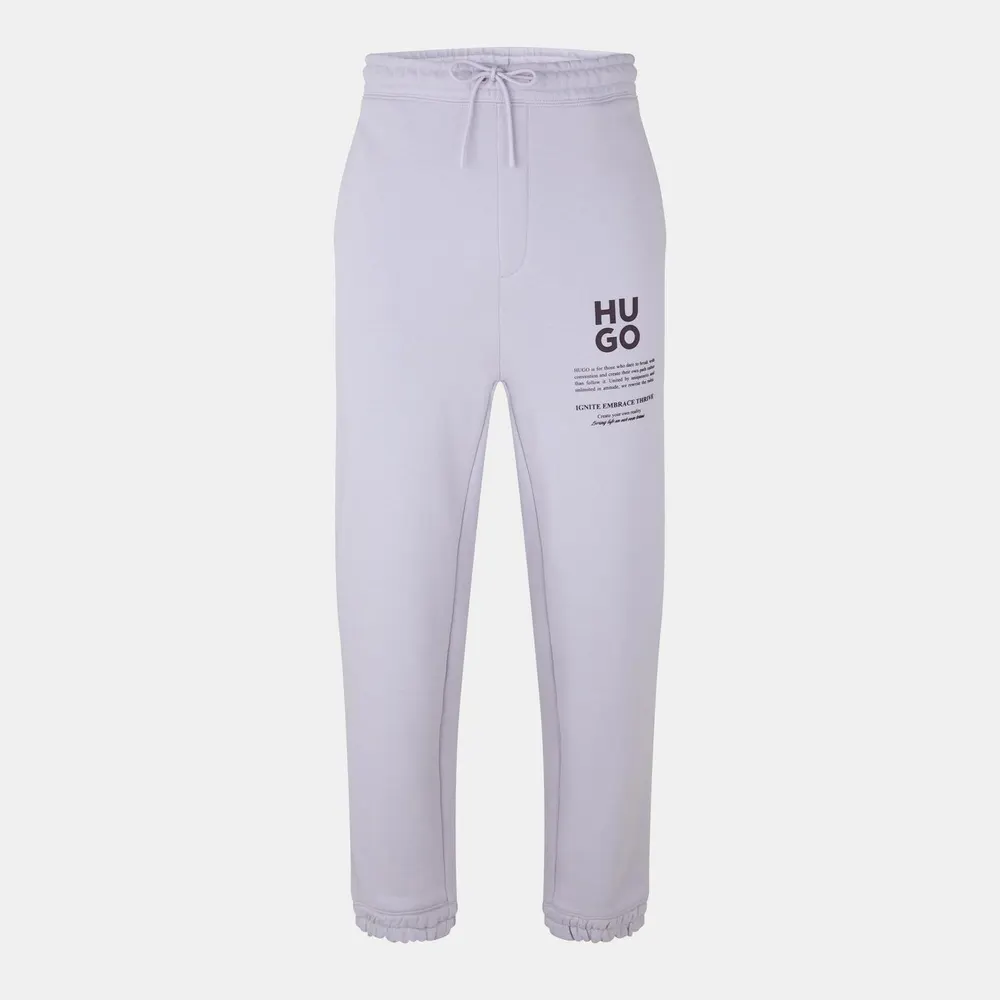 Hugo Men's Closed Hem Fleece Tailored Fit Joggers