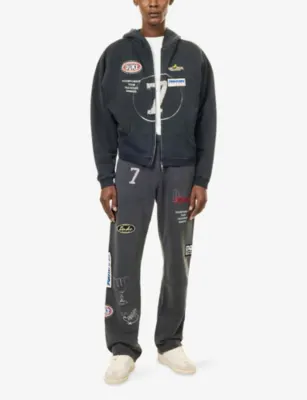 DUKE & DEXTER DR4 Eat Dirt Washed Embroidered Cotton Hoody - L/XL detail 2
