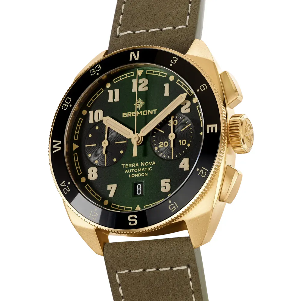 Bremont Terra Nova 42.5 Chronograph Bronze in Green, additional product view 2