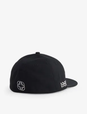 BELIER Initial Cotton Baseball Cap detail 3