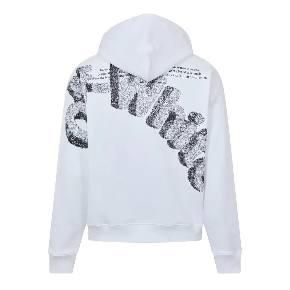 Off White Men's Logo Skate Pull Over Hoodie detail 2