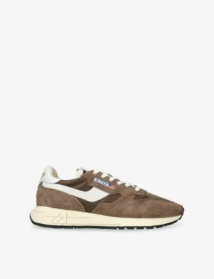 AUTRY Reelwind Suede Trainers - EUR 42 / 8 UK MEN in DARK BROWN – Mens | Trainers | Lace up trainers