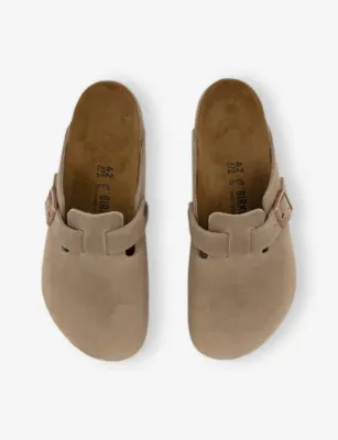 BIRKENSTOCK Boston buckle-detail leather sandals - EUR 42 / 8 UK MEN in TOBACCO BROWN, additional product view 2