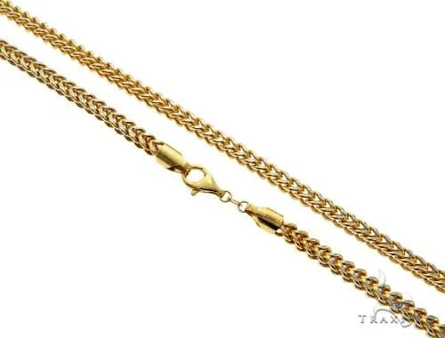 JALGAS - AMERICAS GOLD 14K Yellow Gold Hollow Franco Chain 5.5mm 70564 in 24 Inches – Chain
