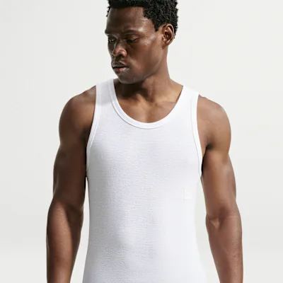 Nike N.A.C. Men's Dri-FIT Ribbed Tank Top - White/White in White/White – Nike men's and unisex