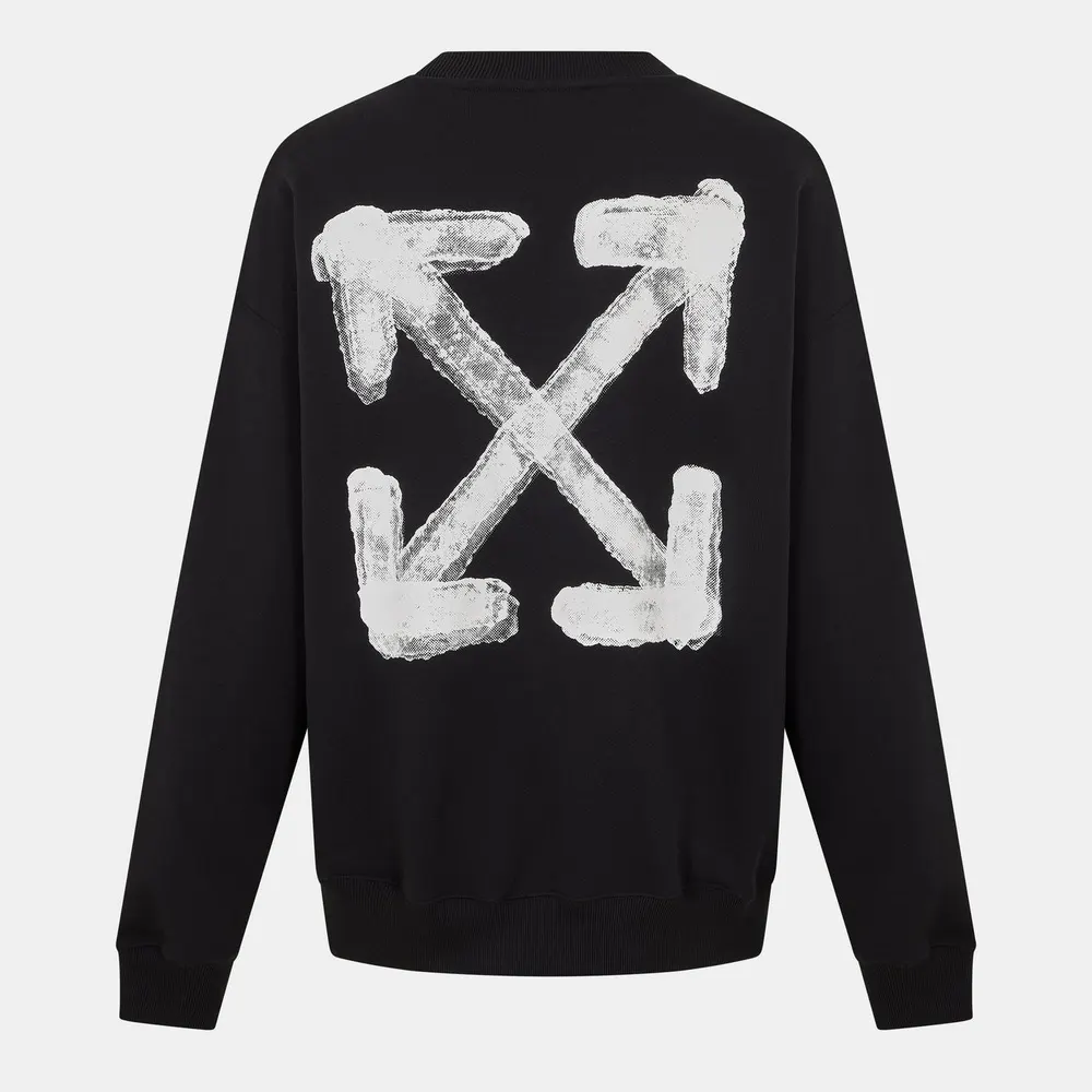 Off White Men's Skate Graphic Relaxed Fit Crew Sweatshirt