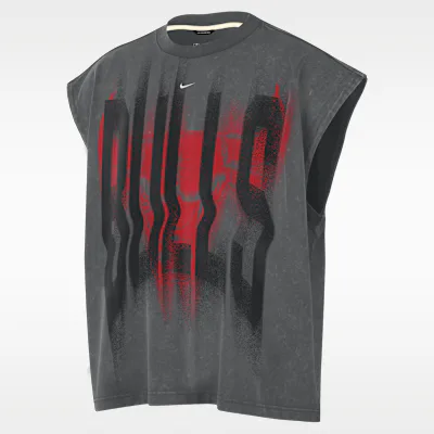 Nike Chicago Bulls Standard Issue Men's Nike Sleeveless Basketball Top - Iron Grey/White