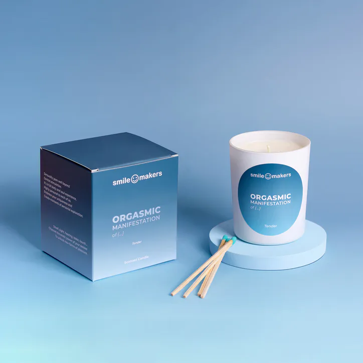 Smile Makers Tender Manifestation Scented Candle, Vanilla and Bergamot 180g detail 3