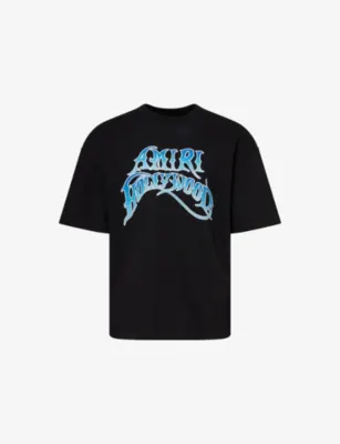 AMIRI Crystal-Embellished Surf Cotton-Jersey T-Shirt