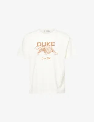 DUKE & DEXTER Rising Tiger Printed Cotton T-Shirt