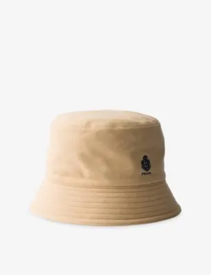 PRADA Old Cotton-Piqué Bucket Hat - NEUTRAL - XS detail 2