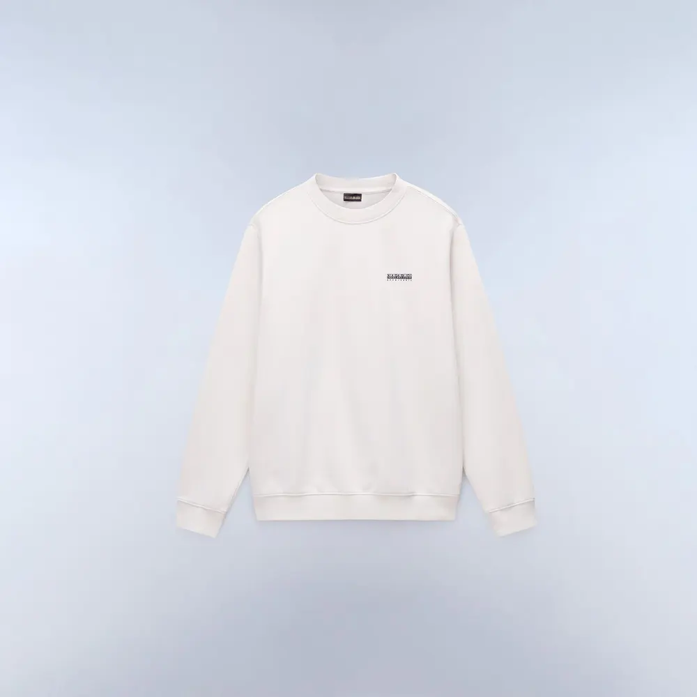 Napapijri Mens Small Box Cotton Crew Sweatshirt