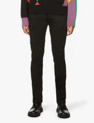 REPLAY Jaan Hyperflex slim-fit slim-leg cotton-blend cargo trousers - 32/30 detail 3