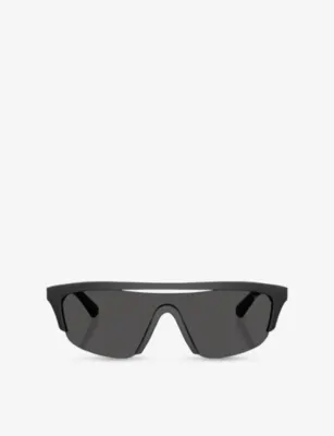 BURBERRY BE4460U Rectangle-Frame Injected Sunglasses