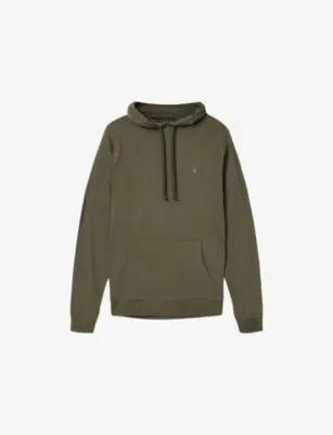 ALLSAINTS Brace Ramskull-Embroidered Cotton Hoody - CARBON GREY detail 2