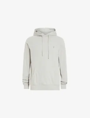 ALLSAINTS Brace Ramskull-Embroidered Cotton Hoody - CARBON GREY