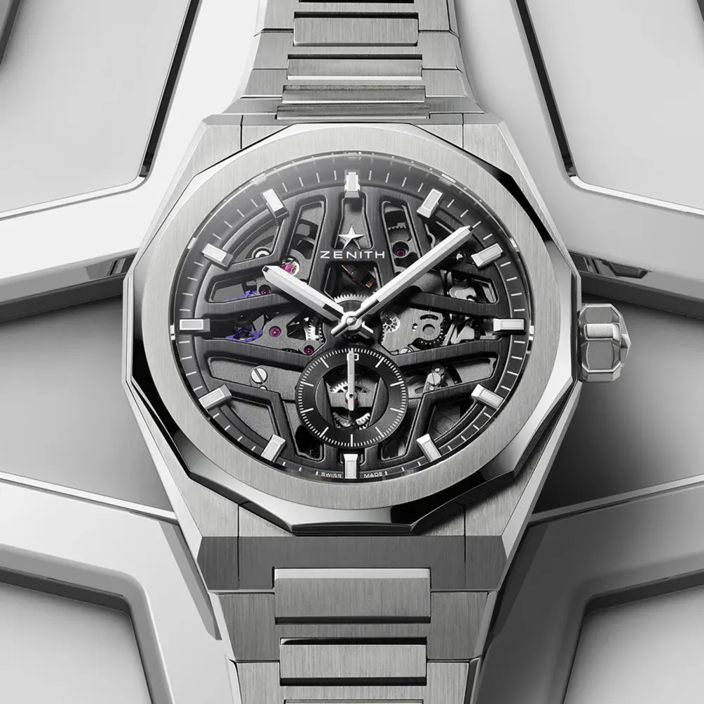 Zenith Defy Skyline Skeleton Steel 41mm Black in Black, additional product view 3