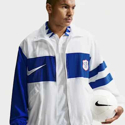 Nike Chelsea F.C. Third Men's Nike Repel i96 Tracksuit Jacket - White/Rush Blue/White