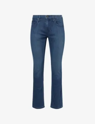 PAIGE Federal Straight-Leg Stretch-Woven Jeans