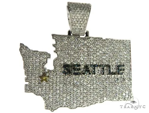 RINA - For Him FACTORY Custom Made Seattle Pendant 63457 in Rose Gold – Pendant