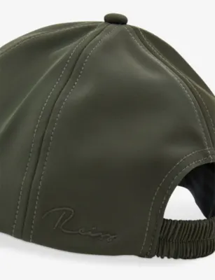 REISS Caleb Brand-Embroidered Stretch-Woven Cap detail 2